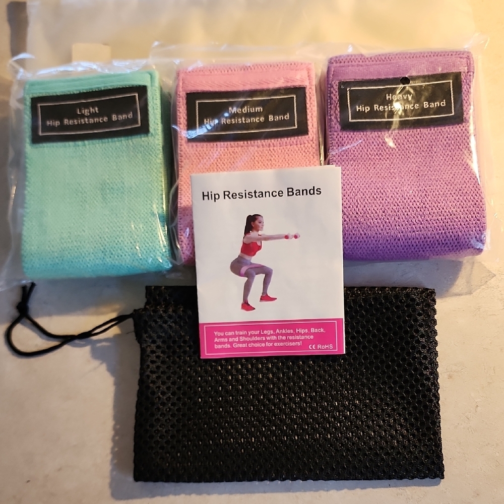 Colorful Hip Resistance Bands Set